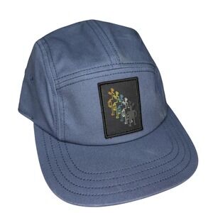 Smartwool Hat Cap Strap Back Mens Blue Fleece Lined Logo Patch Outdoor Casual